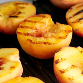 Grilled Peaches with Honey and Cool Whip